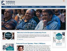 Tablet Screenshot of euroleadership.org